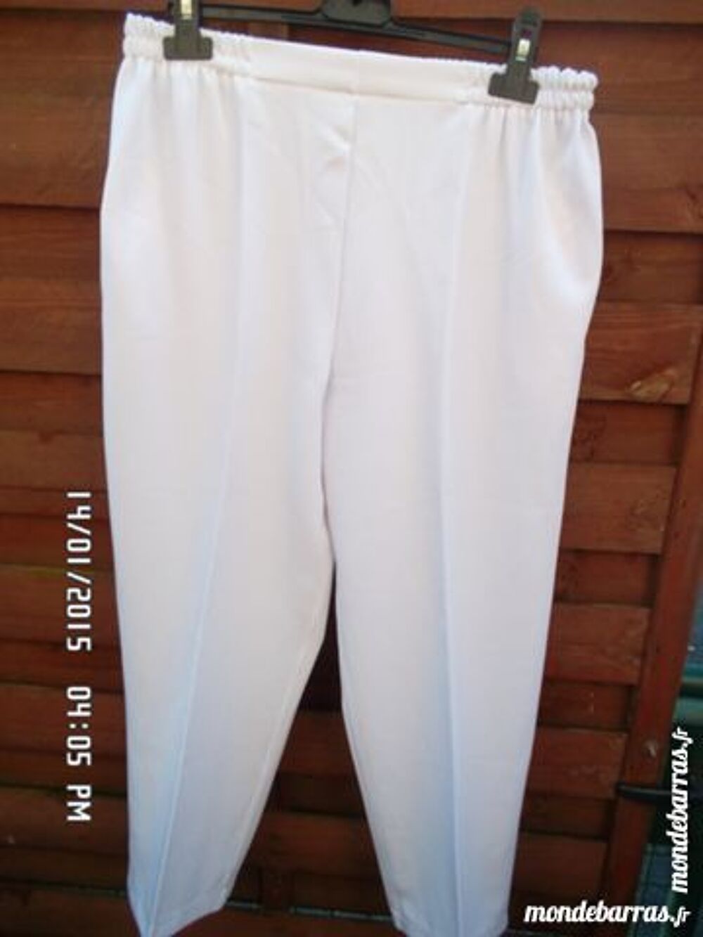 pantalon blanc t.38/42 Vtements