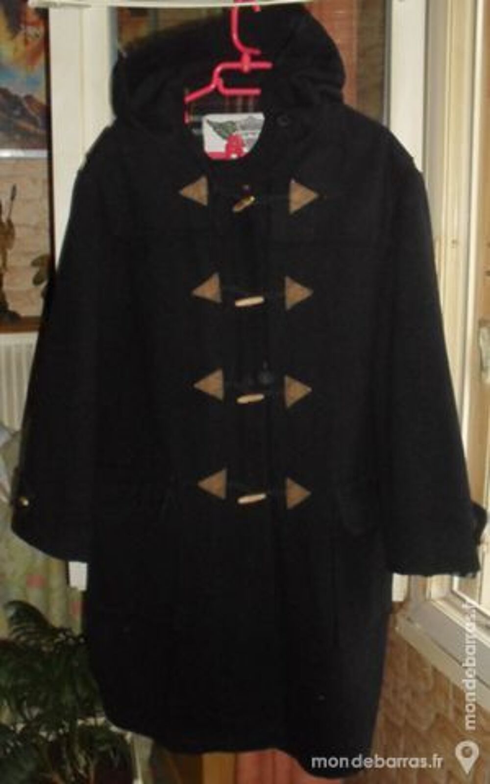 Duffle-Coat en laine unie taille L marque FINWAY Vtements