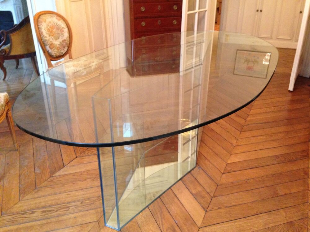 Table en Verre Salle &agrave; Manger Meubles