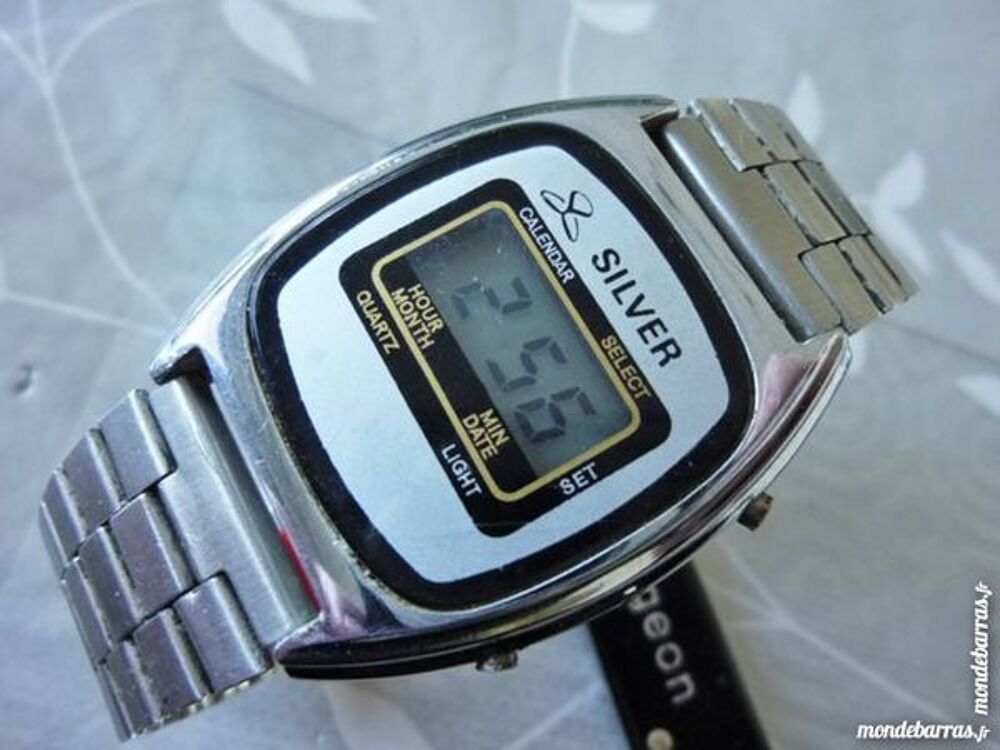SILVER montre DIGITALE 1979 DIG0008 Bijoux et montres