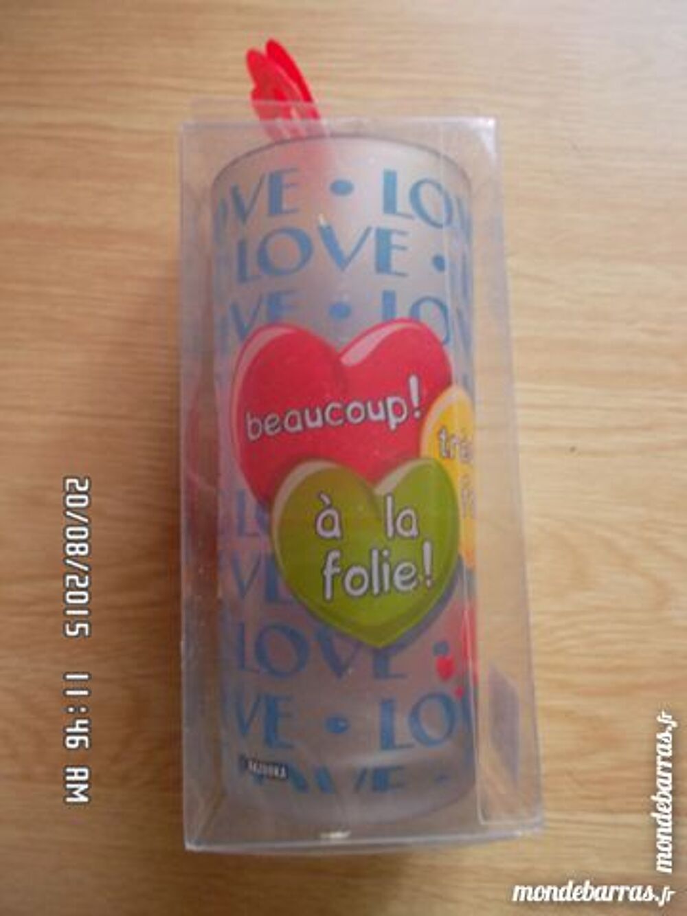 verre LOVE Décoration