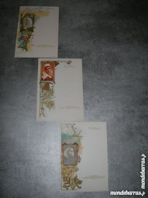 3 menus vierges Lefevre Utile, srie Bretagne 13 Sainte-Luce-sur-Loire (44)