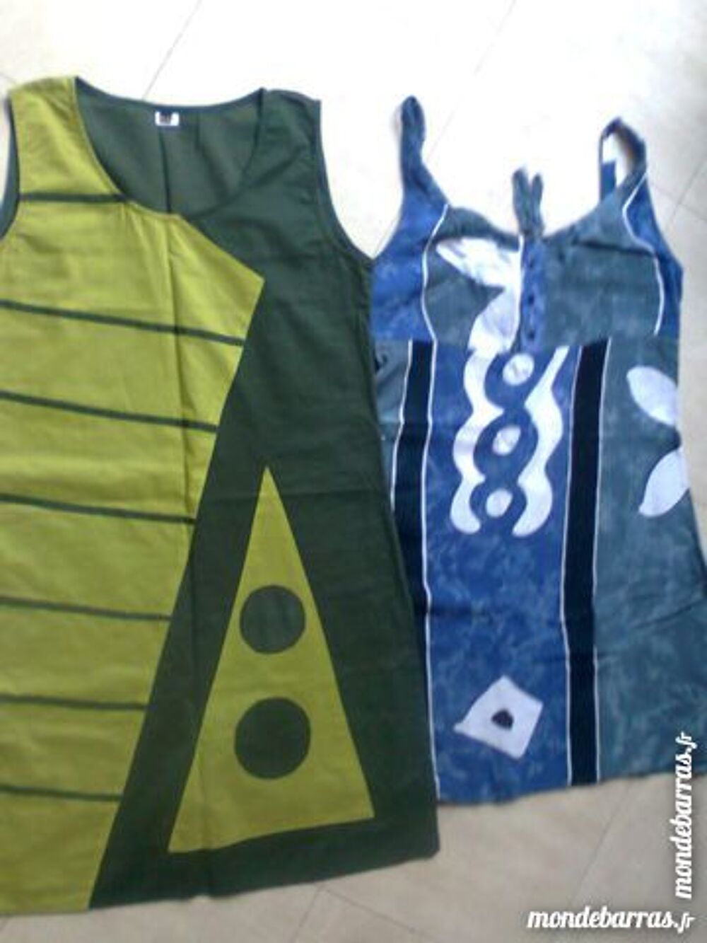 2 robes d'&eacute;t&eacute; verte - bleue - S/M - zoe Vêtements