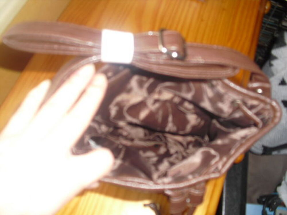 sac forme sceau imprim&eacute; l&eacute;opard marron NEUF bandouli&egrave;re Maroquinerie
