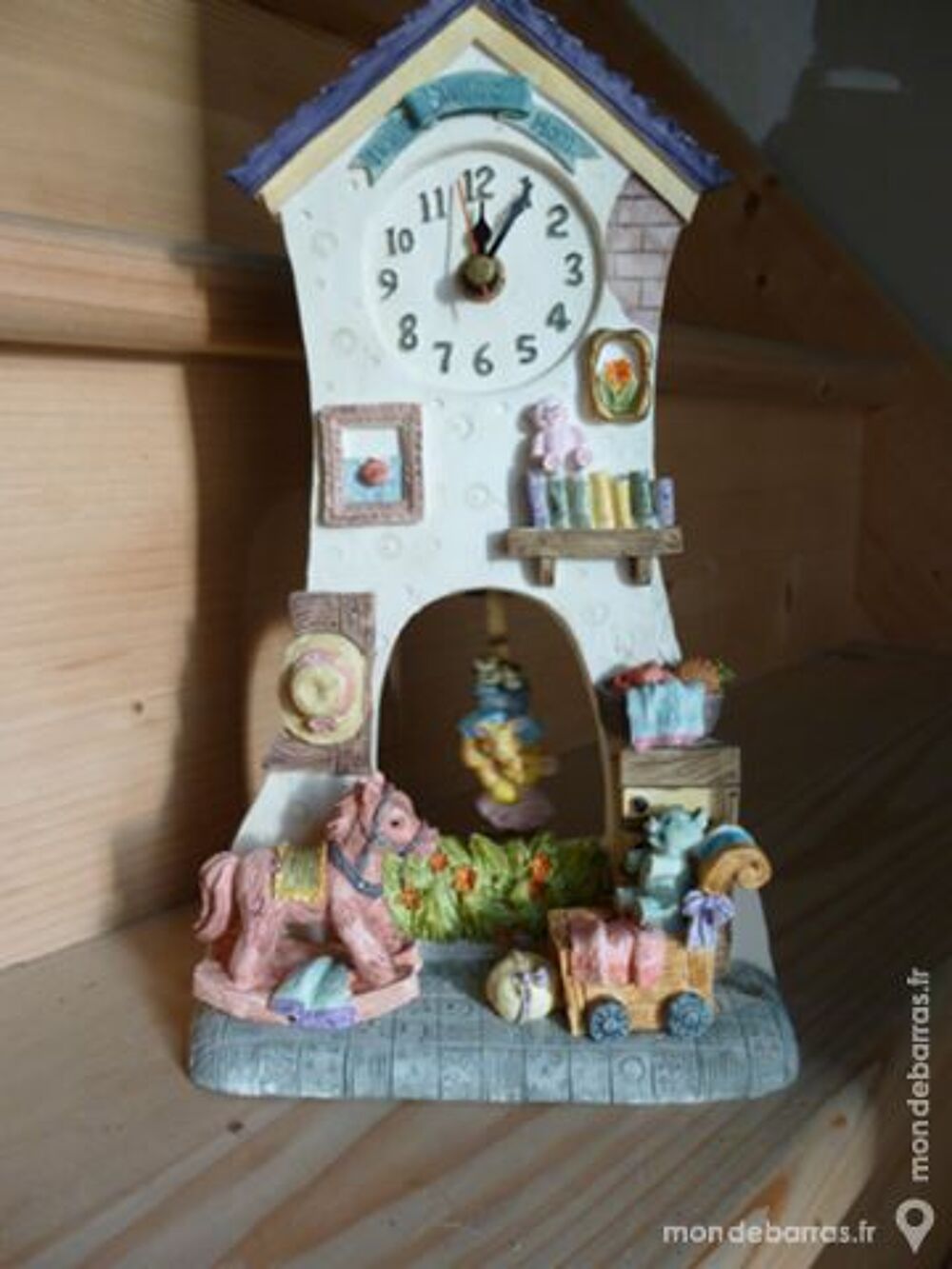 Horloge cheval &agrave; bascule Décoration
