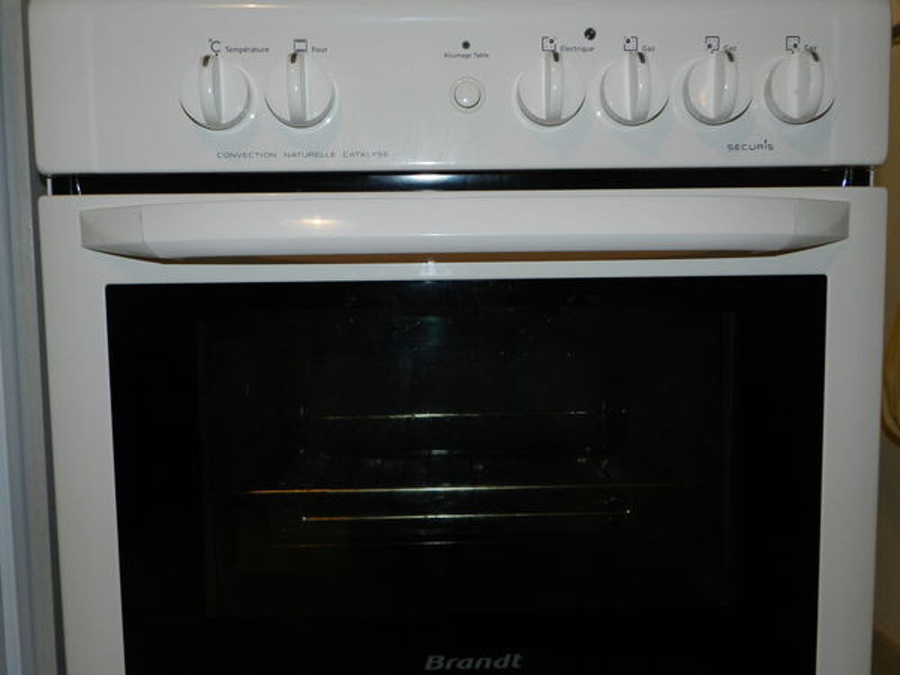 CUISINIERE BRANDT MIXTE 3 FEUX GAZ 1 PLAQUE ELECTRIQUE Electroménager
