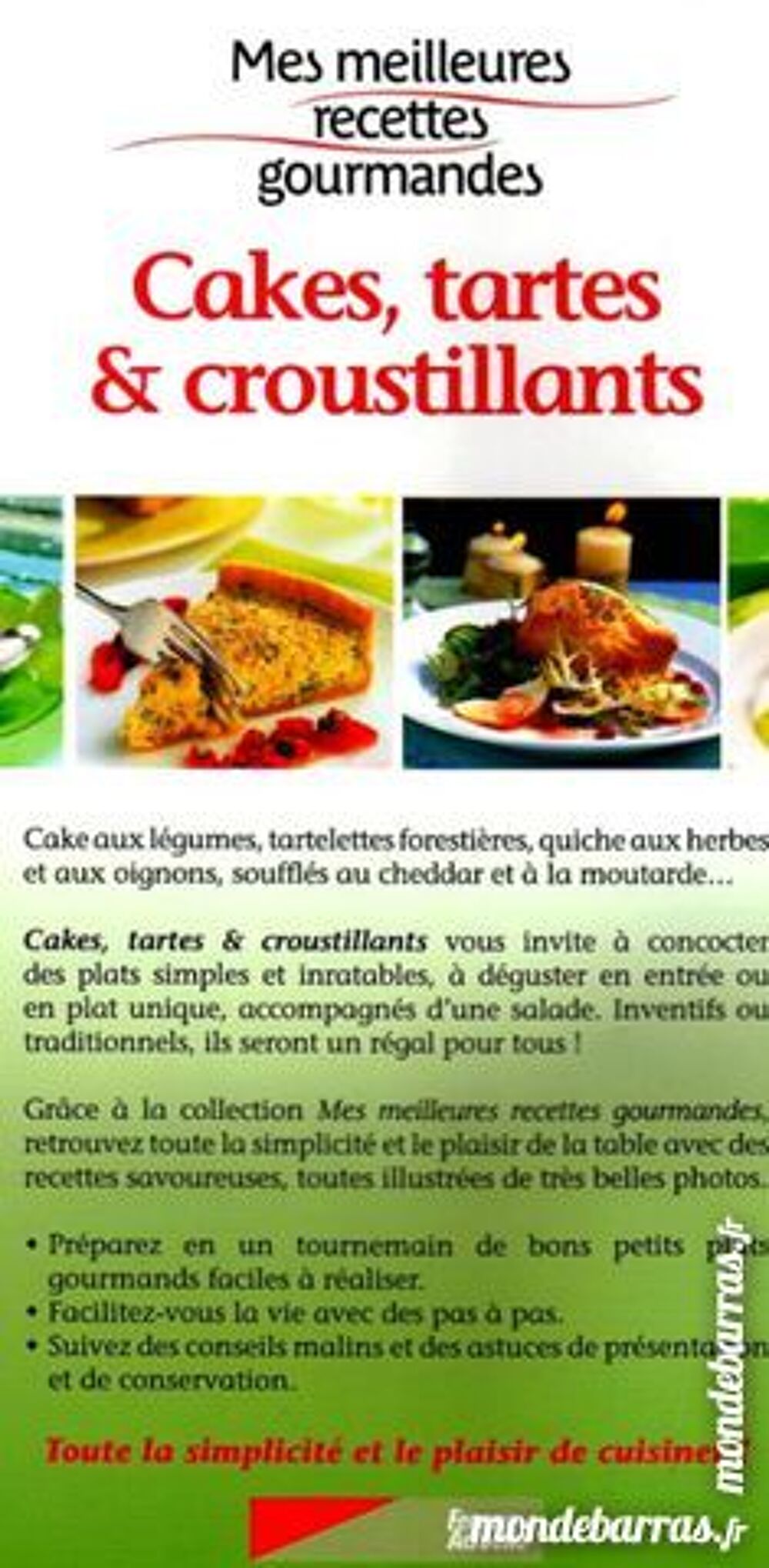 TARTES, TOURTES ET CROUSTILLANTS / prixportcompris Livres et BD