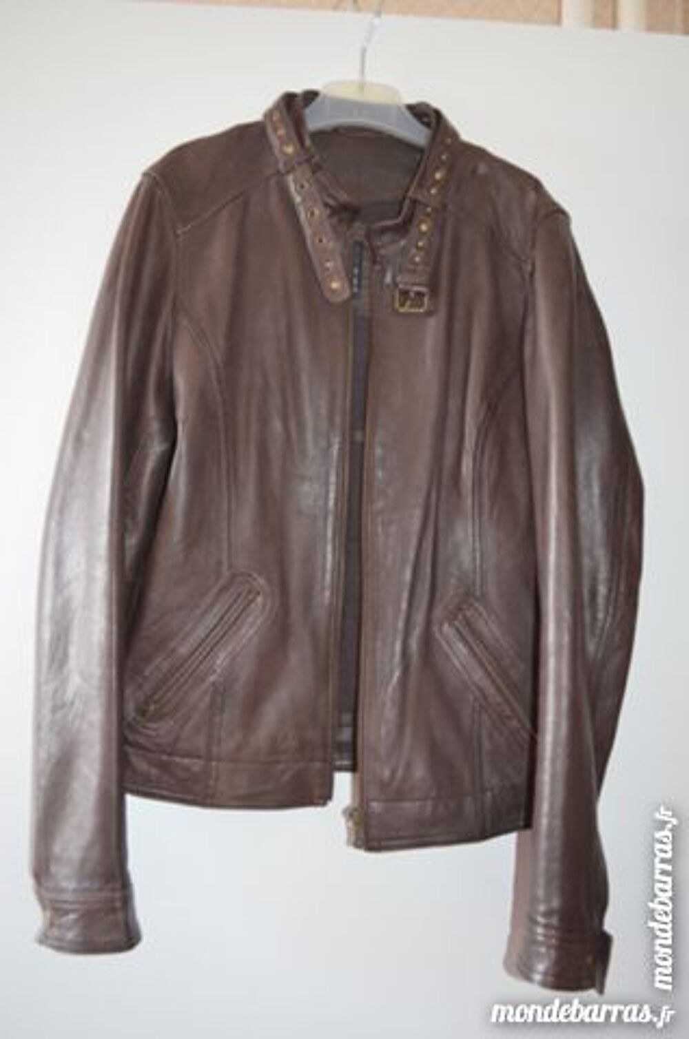 Blouson en cuir NAF NAF Vêtements