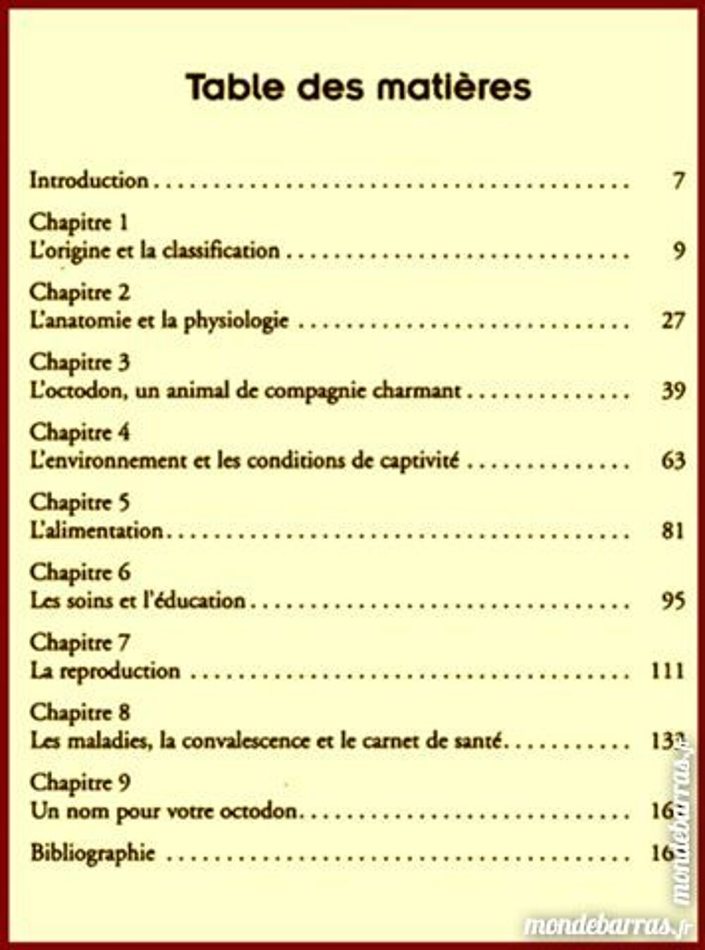 OCTODON - guide de l'entretien / les-livres-de-jac Livres et BD