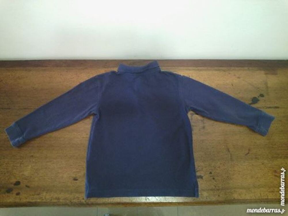 Polo rugby &agrave; manches longues bleu marine TEX 6 ans Vêtements enfants