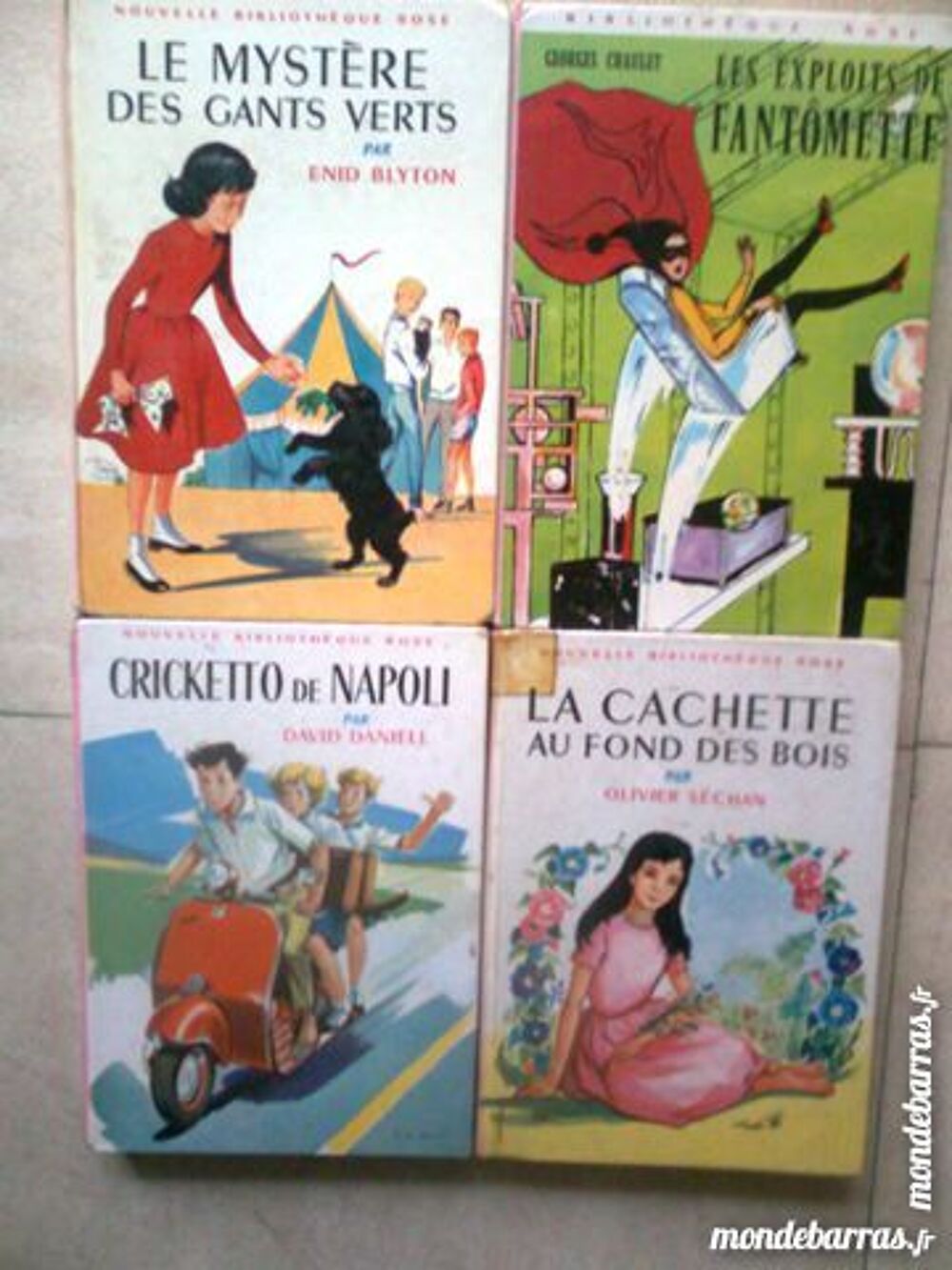 9 anciens biblioth&egrave;que rose,verte...zoe Livres et BD