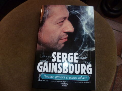 LIVRE NEUF SERGE GAINSBOURG PENSEES PROVOCS 6 Saint-Quentin (02)