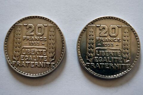 Pices de 20 Francs Turin RL (1933) 0 Plouescat (29)