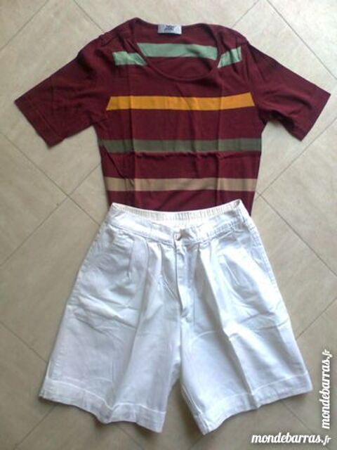SHORT BLANC + t.shirt - 36 - zoe 2 Martigues (13)