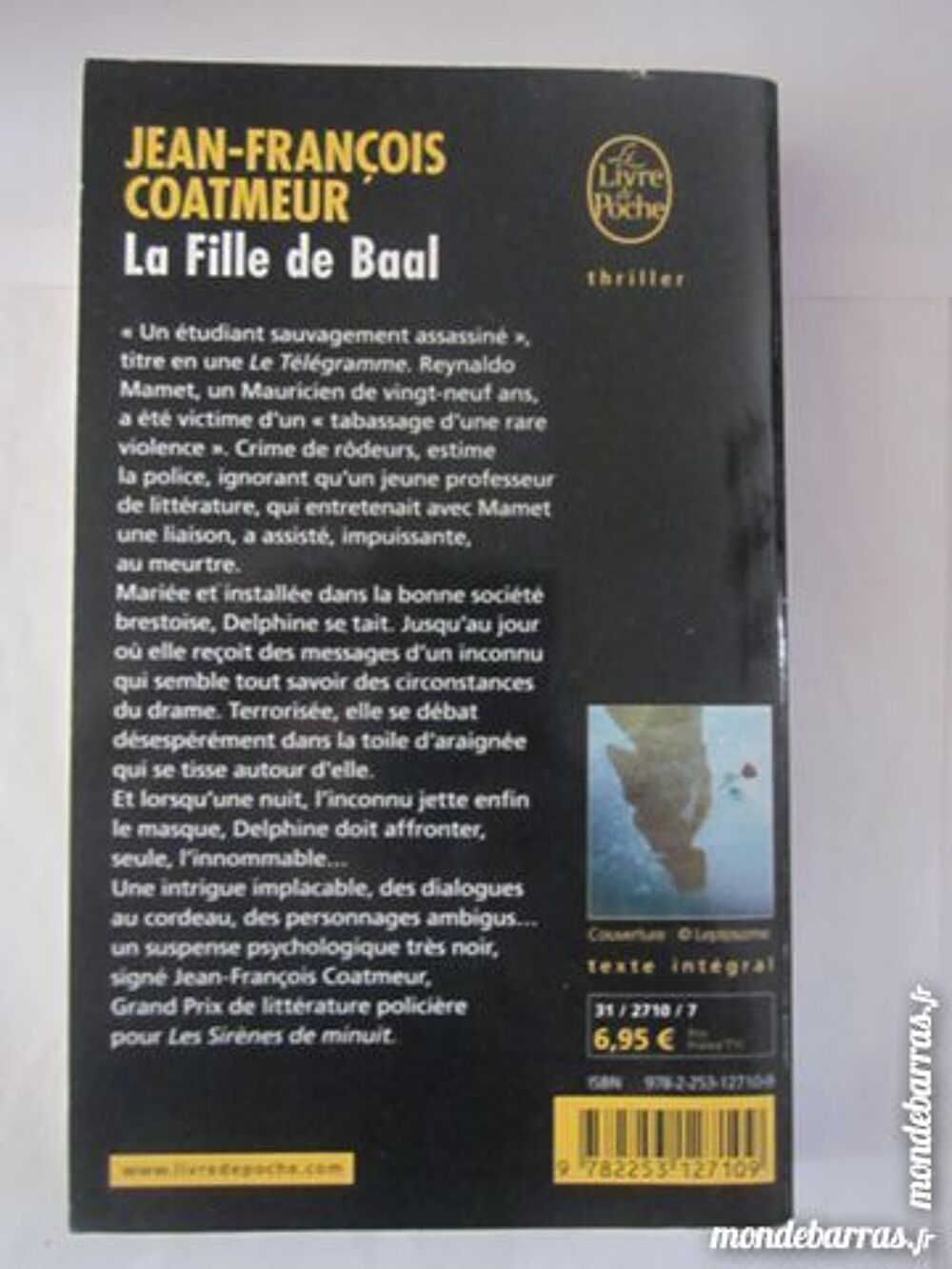 LA FILLE DE BAAL par JEAN FRANCOIS COATMEUR polic Livres et BD