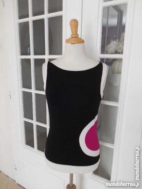 TI SHIRT  sans manche  NOIR/ROSE    MORGAN   38/40 15 Violaines (62)