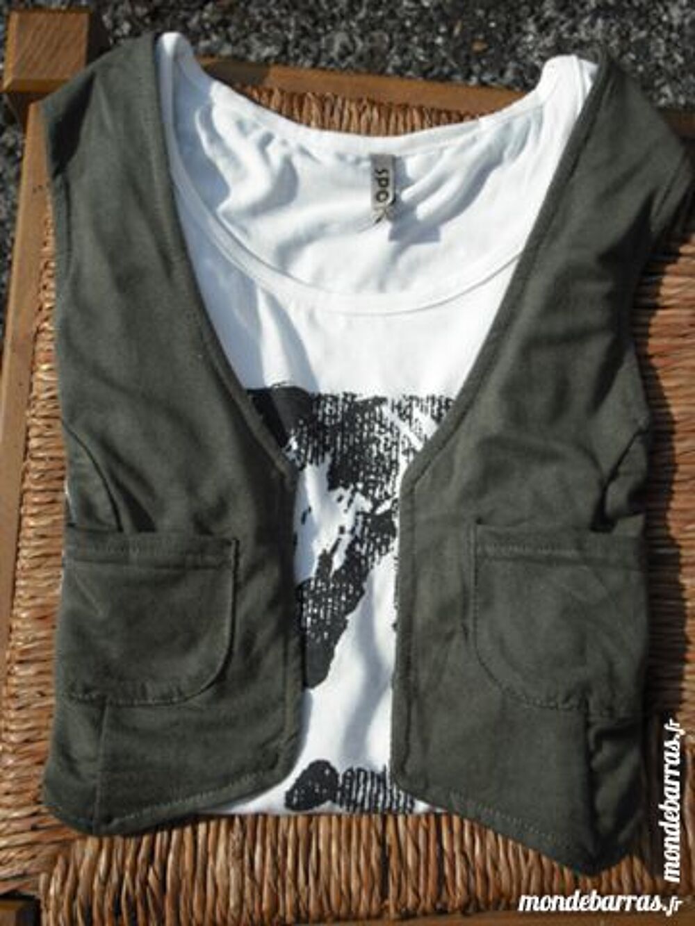 Tee-shirt long avec bol&eacute;ro Vtements
