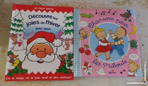 LOT 2 LIVRES ENFANTS JOIES DE L'HIVER ET CHANSONS 6 Attainville (95)