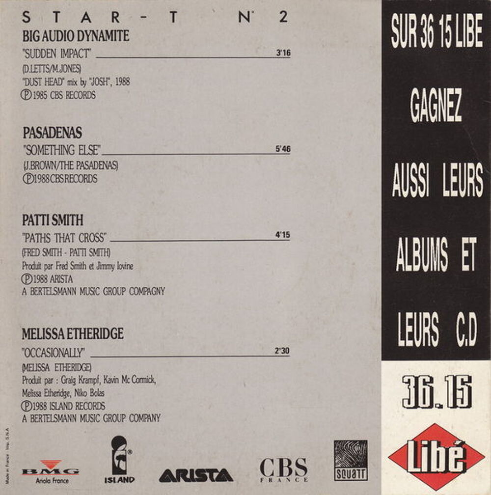 Disque vinyle 45 tours Star-T N&deg;2
CD et vinyles