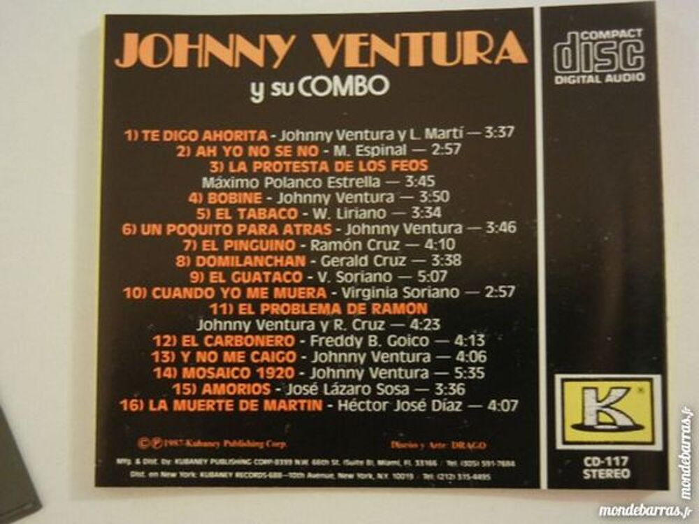 johnny ventura CD et vinyles