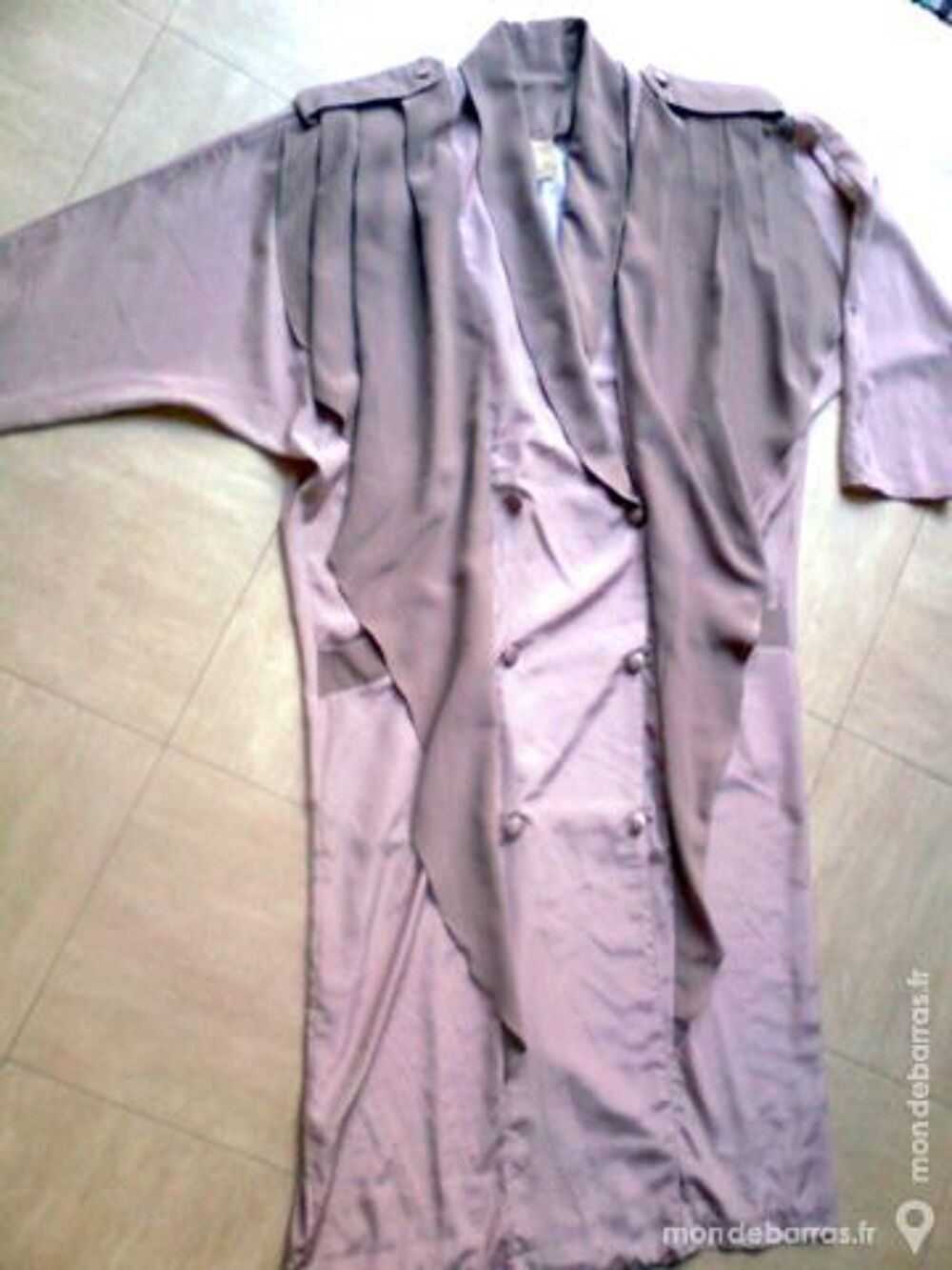 ROBE beige mi-longue &agrave; petits pois - T. 4 - zoe Vêtements