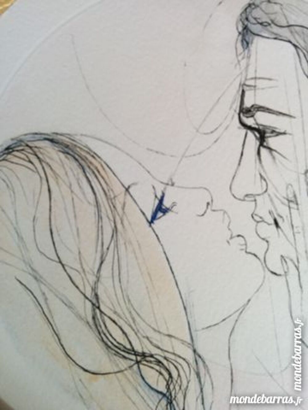 Copie lithographie de VALADIE : "Toi et Moi" Décoration