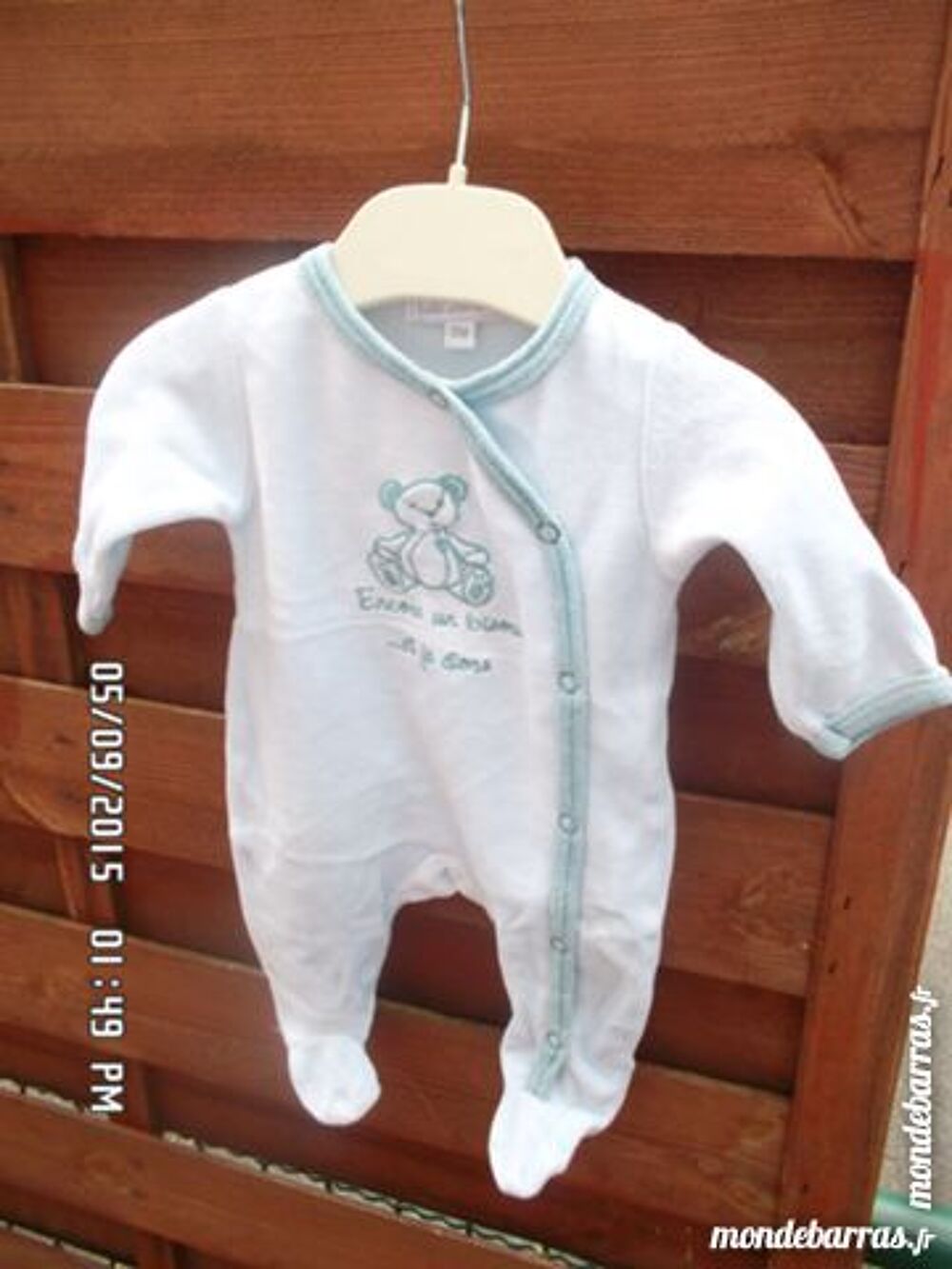 pyjama bleu ciel kiki60230 Vêtements enfants