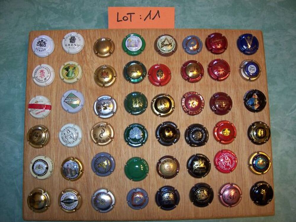Lot n&deg;13 de 48 capsules de collection champagne 