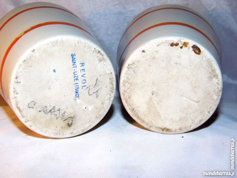 RARE 2 bouteilles c&eacute;ramique REVOL ST UZE ann&eacute;es 50 Décoration