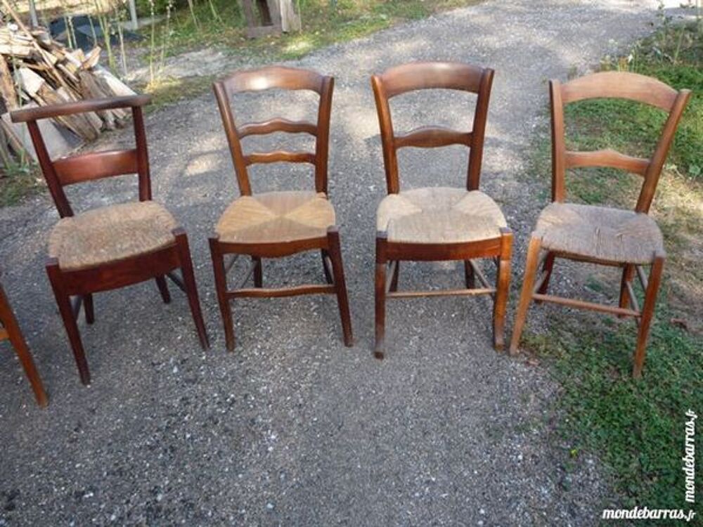 Chaise paill&eacute;e/rustique Languedocienne Meubles