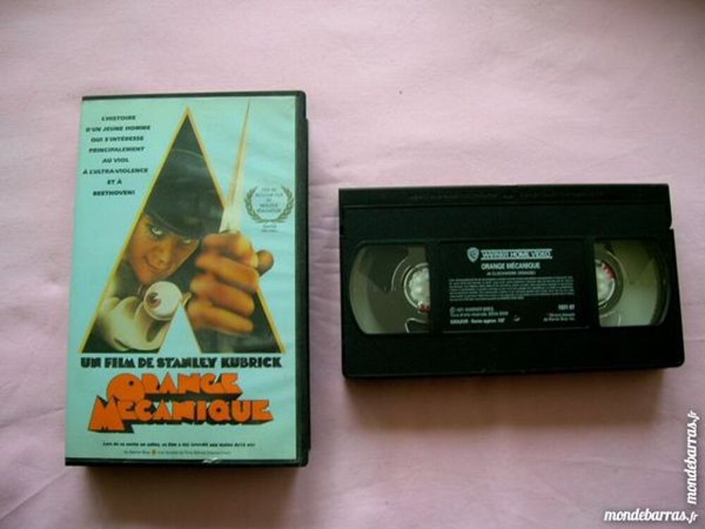 K7 VHS ORANGE MECANIQUE DVD et blu-ray