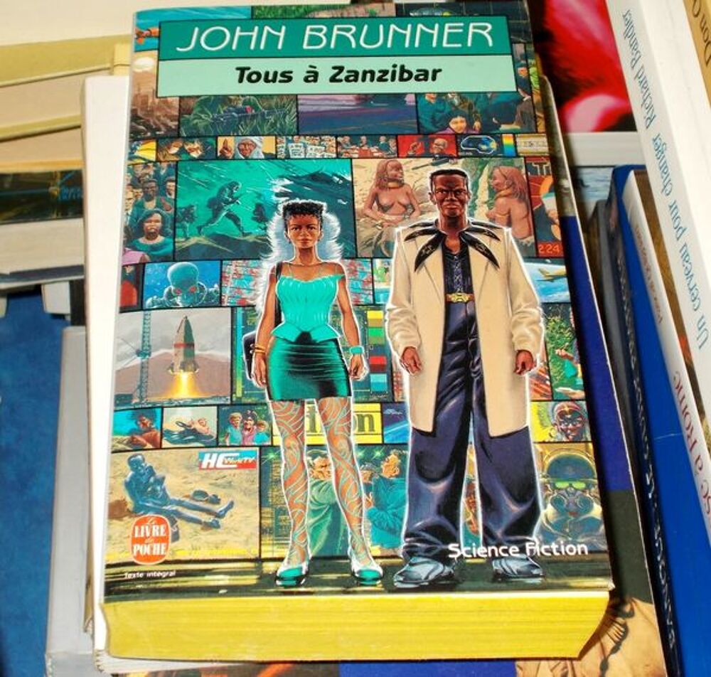 roman tous &agrave; zanzibar john brunner science fiction Livres et BD