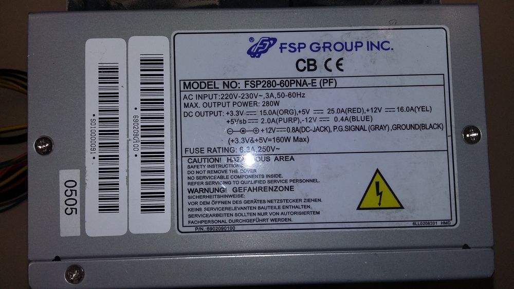 Alimentation ordinateur Matériel informatique