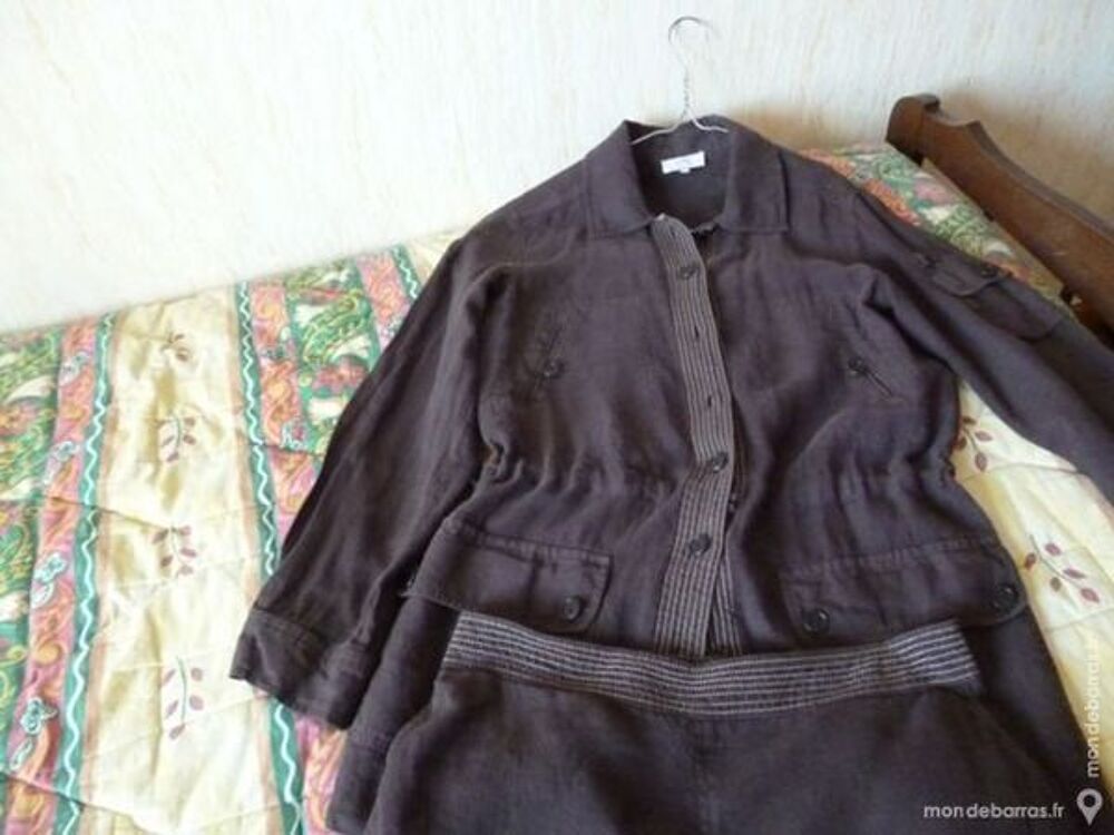 ensemble jupe saharienne marron Vêtements