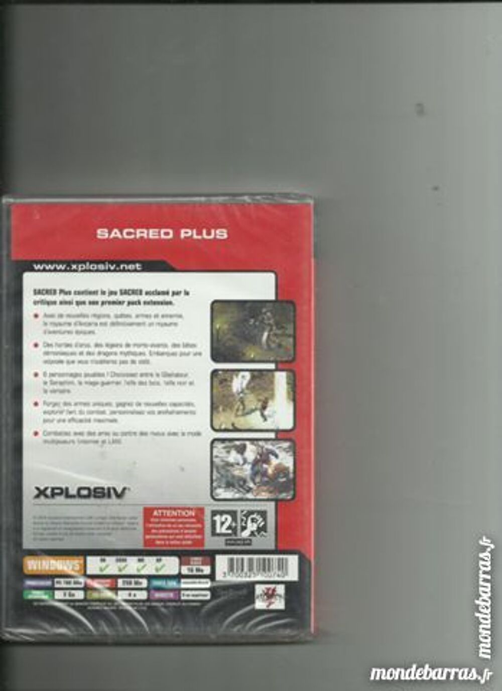 JEU PC SACRED + Consoles et jeux vidos