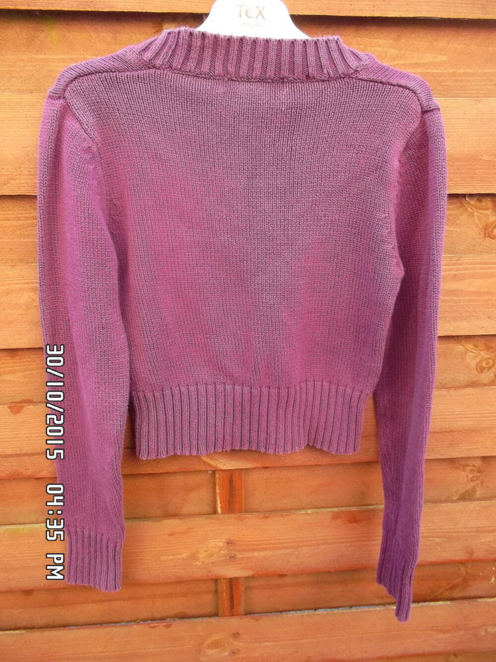 PULL VIOLET*JUSTE 1E*KIKI60230 Vêtements enfants