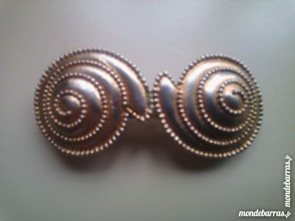 "Pince &agrave; cheveux dor&eacute;e fantaisie ""Anne Ghez"" Paris" Bijoux et montres