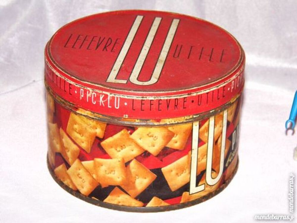 ANCIENNE BOITE BISCUIT LU LEFEVRE UTILE VINTAGE Décoration