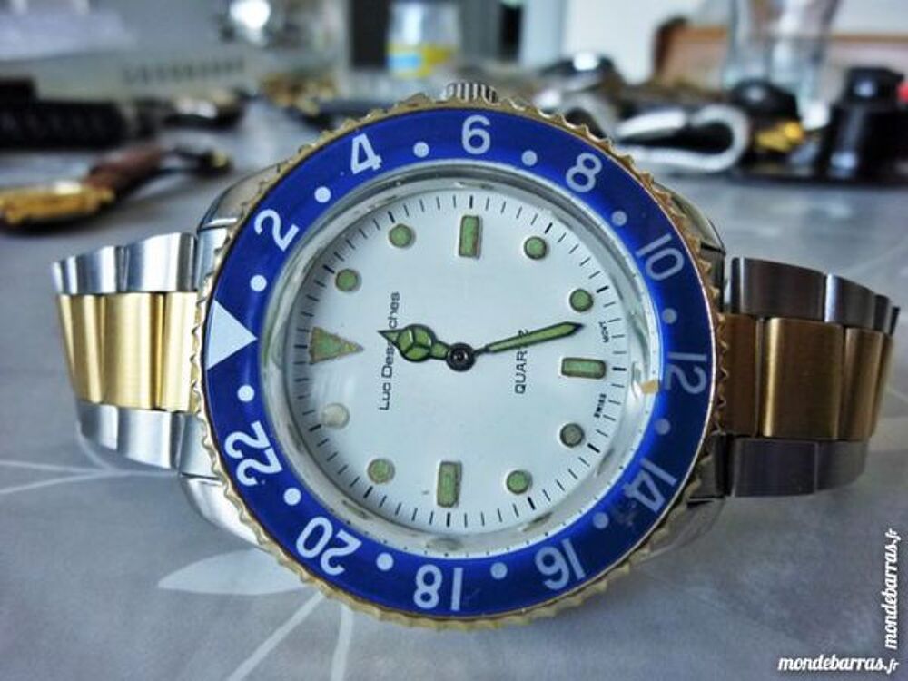 Luc Desroches scuba look montre analogique LUD0010 Bijoux et montres