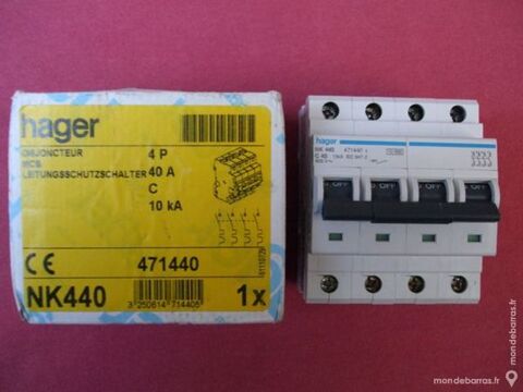 Rf NK440 OU NKN440 DISJONCTEUR HAGER 4P 40A C 4M 150 Tergnier (02)