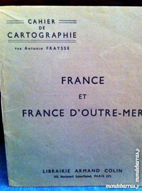 Cahier de cartographie FRANCE , FRANCE D'OUTRE MER 10 Saint-Vallier (71)
