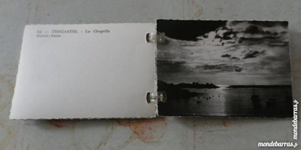 LOT 10 PHOTOS NOIR ET BLANC TREGASTEL BRETAGNE 