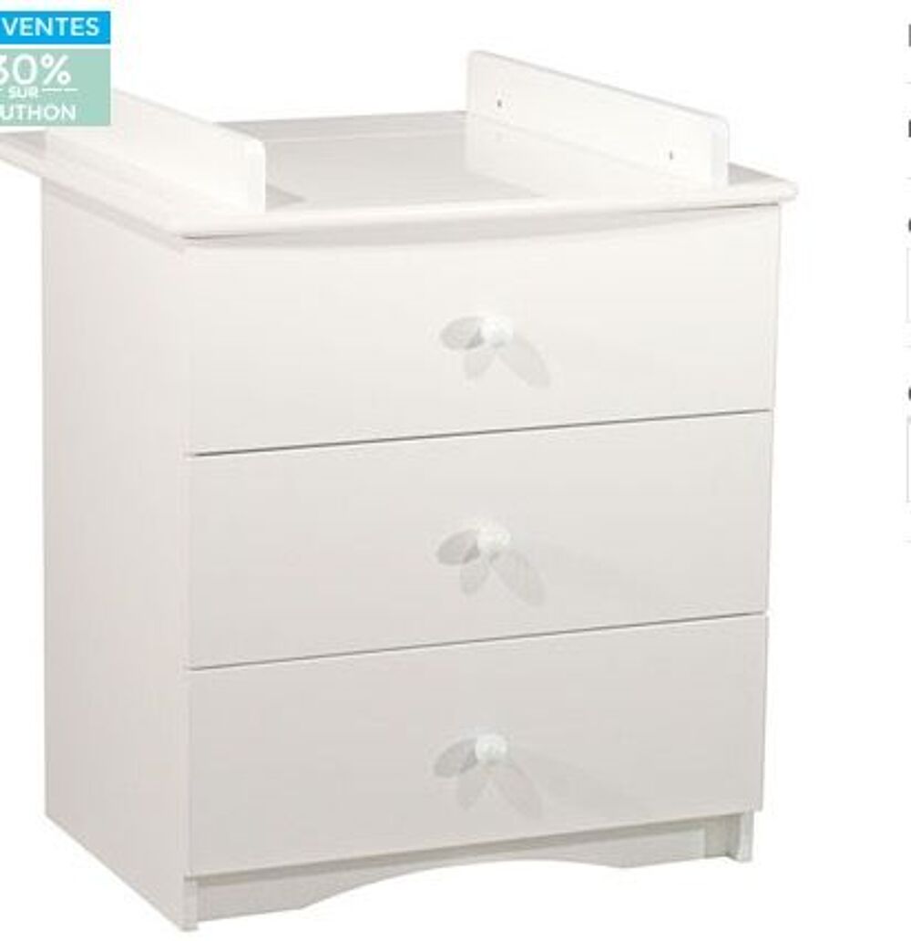Commode b&eacute;b&eacute; 3 tiroir sauthon Mobilier enfants