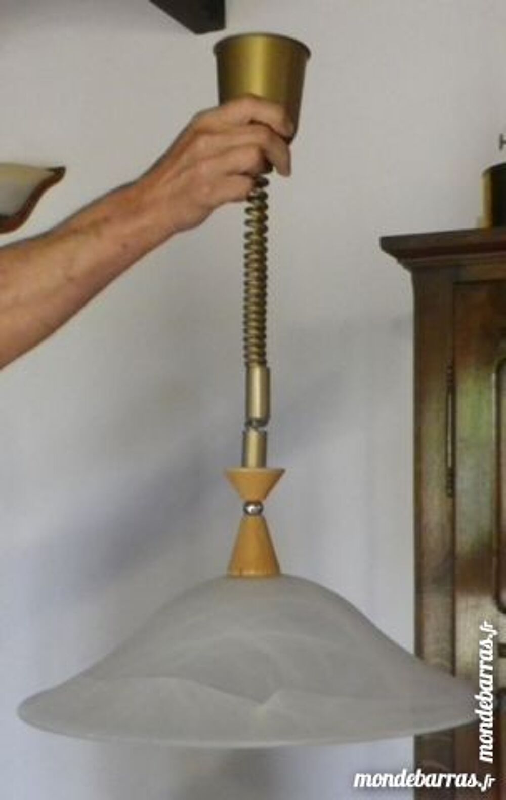 LAMPE A SUSPENDRE EN OPALINE DIAMETRE 45 CM Décoration