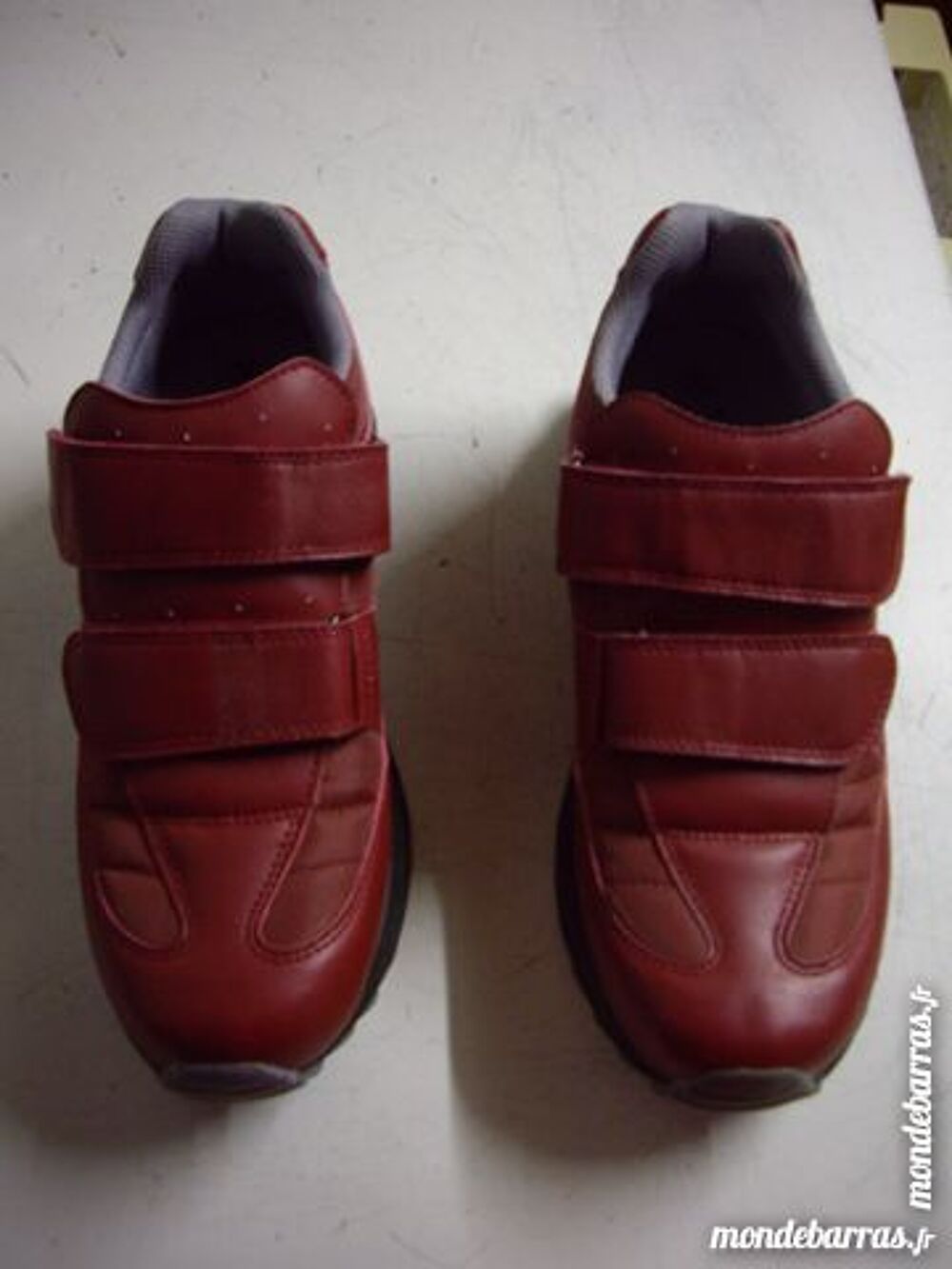Baskets de ville Rouge &agrave; scratch pt 38-neufs Chaussures