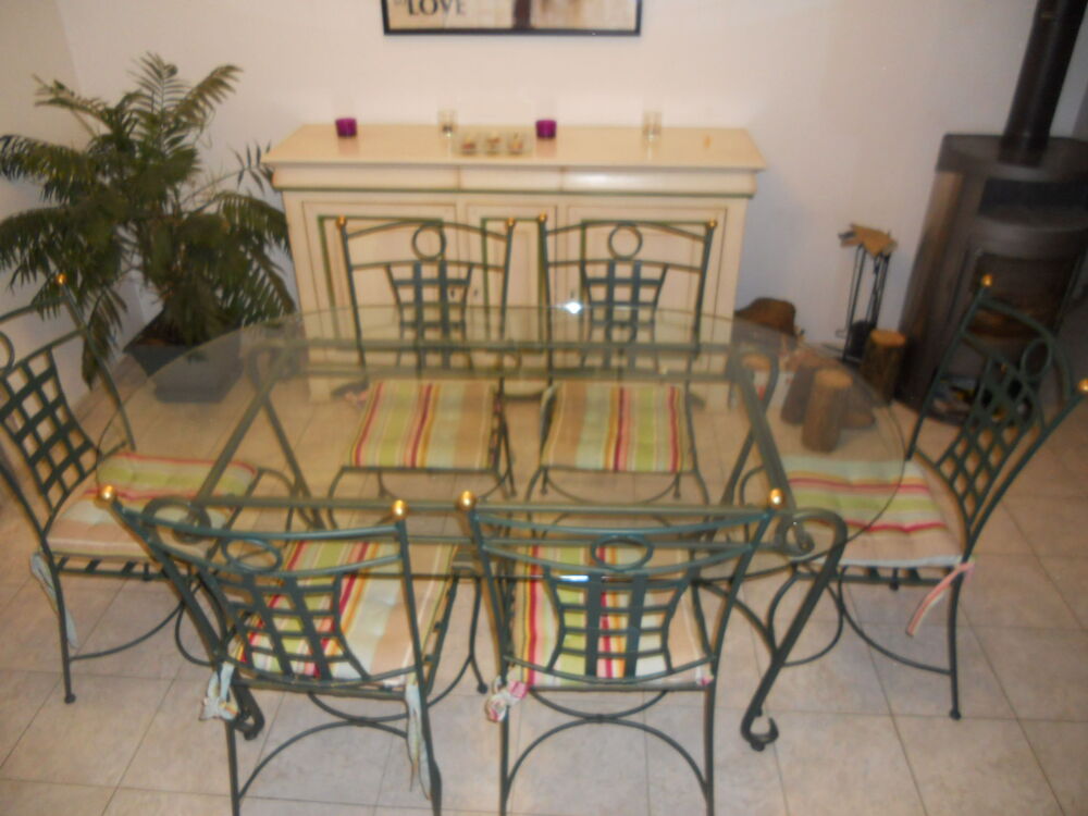 salle &agrave; manger en fer forger Meubles