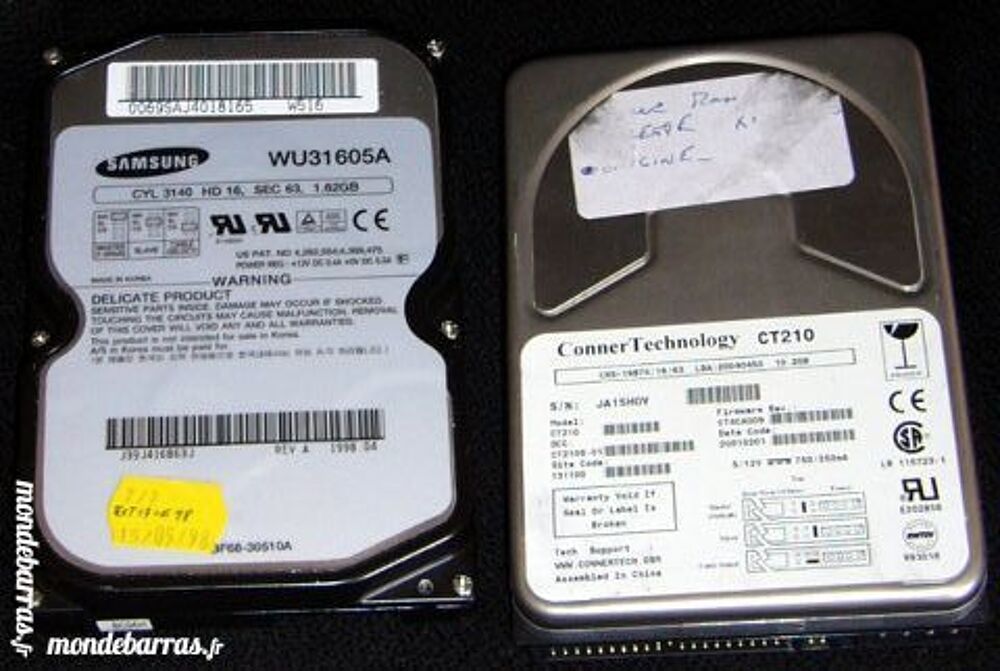 Disque dur ATA/IDE Samsung 1,62GB pc bureau Matériel informatique