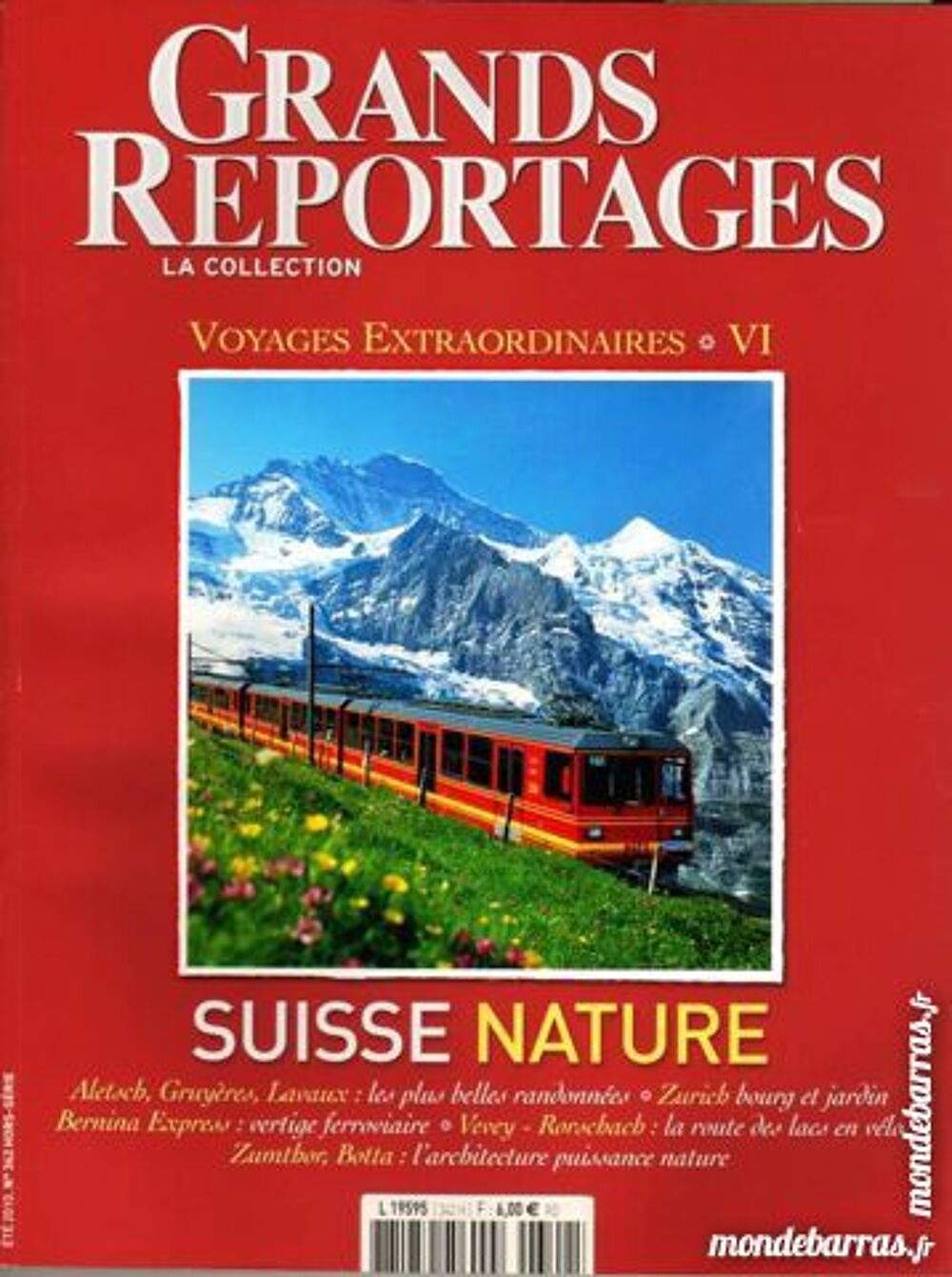 LA SUISSE- g&eacute;o - ZURICH Livres et BD