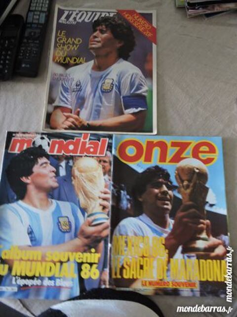 3 revues coupe du monde de foot 1986 12 Pantin (93)