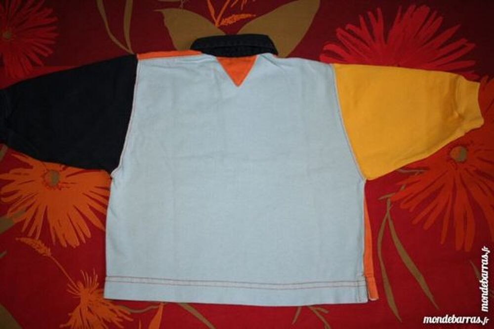 Lot 2 polos marine/blanc 6 mois Gar&ccedil;on MIROTON Vêtements enfants